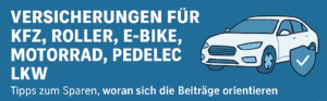 Versicherungen für Fahrzeuge