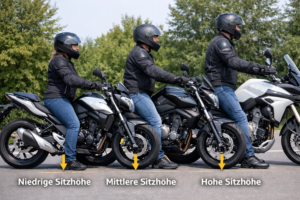 Sitzhöhe Motorrad auf Körpergröße abstimmen