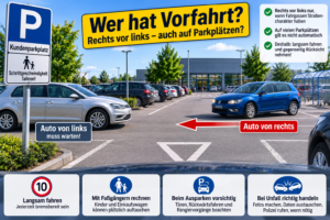 Vorfahrtregeln: Wer hat Vorfahrt und was gilt auf Parkplätzen?